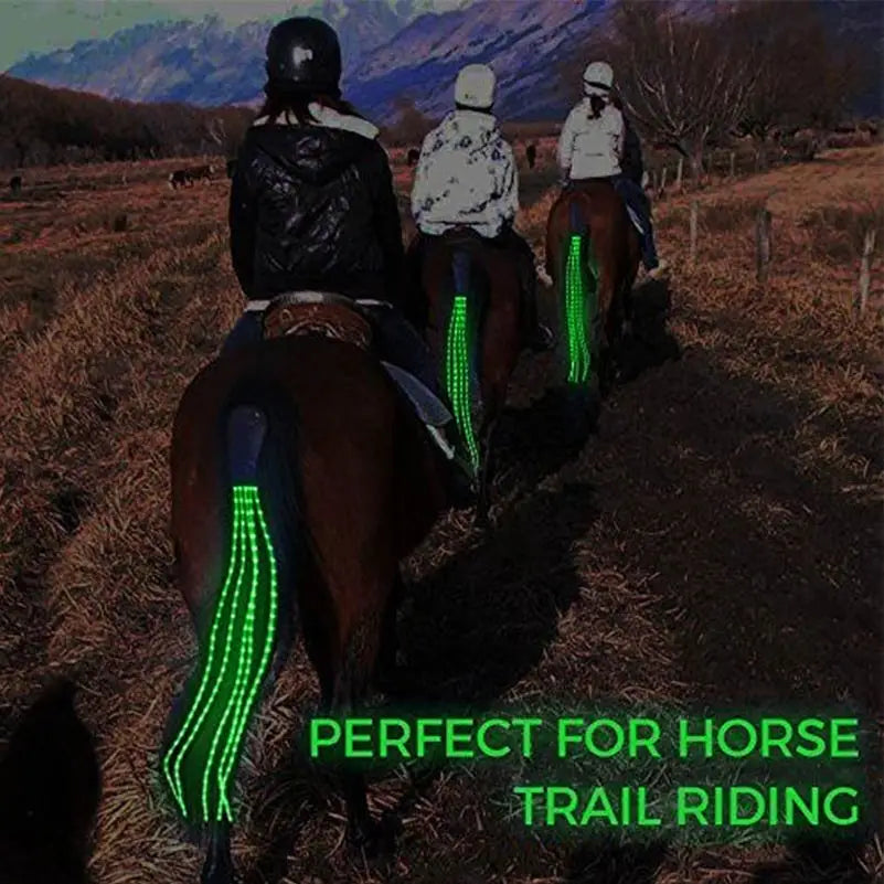 LED Light-Up Horse Tail – 100 cm