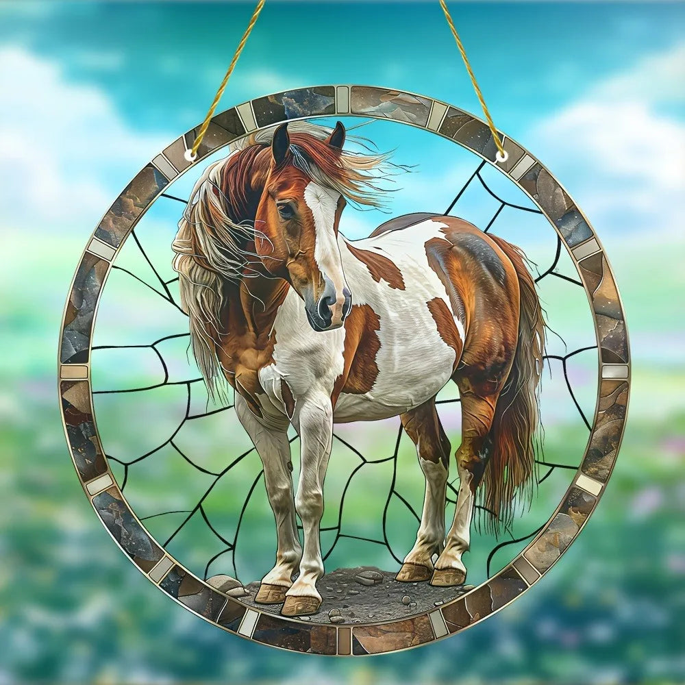 Horse Suncatcher – Colorful Hanging Window Décor