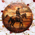 Western Cowboy & Horse Wall Art – Rustic Decor - Water Proof