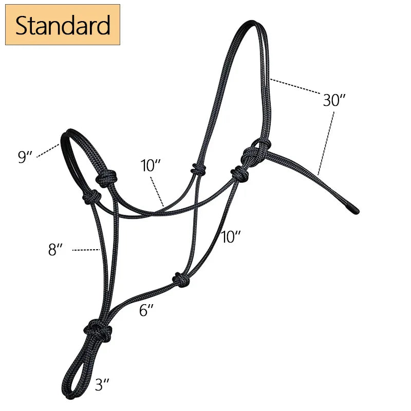 Braided Rope Horse Halter