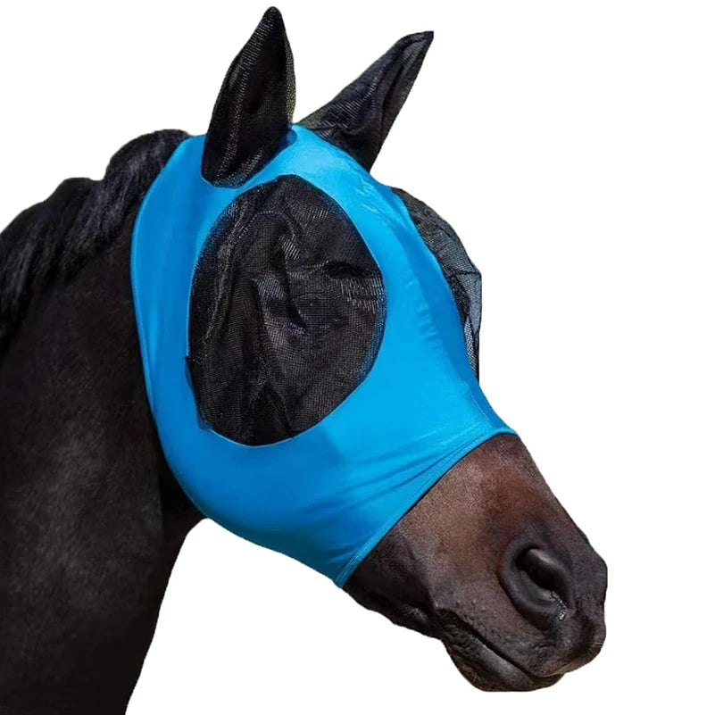 Breathable Lycra Horse Fly Mask with Ears