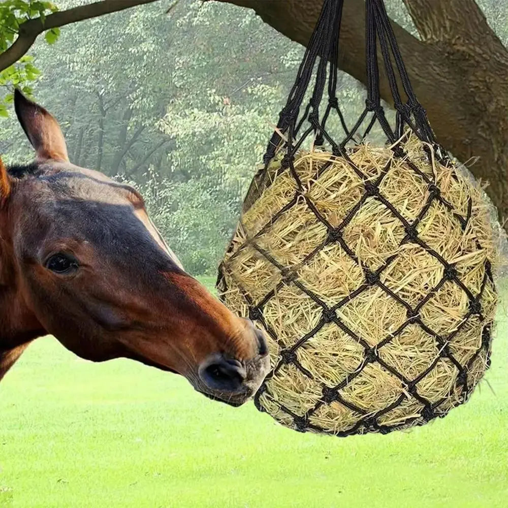 2-Pack Slow Feed Hay Nets – 40” Large Capacity Horse Hay Bags