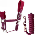 Fleece-Padded Horse Halter & Matching Lead Rope Set