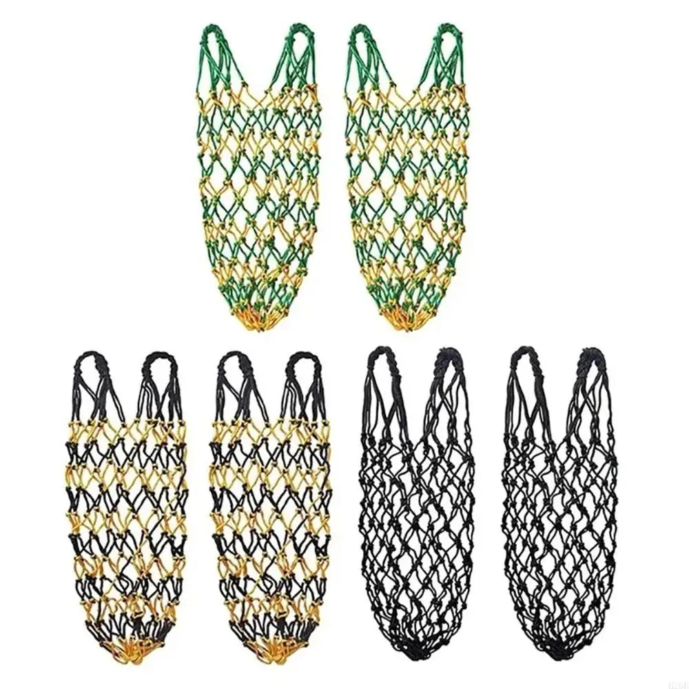 2-Pack Slow Feed Hay Nets – 40” Large Capacity Horse Hay Bags
