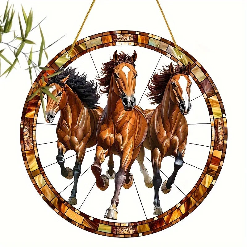 Horse Suncatcher – Colorful Hanging Window Décor