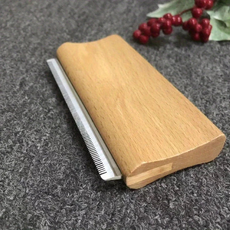 Wooden Horse Shedding & Grooming Scraper