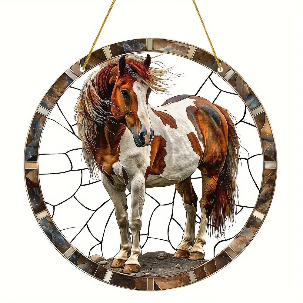 Horse Suncatcher – Colorful Hanging Window Décor