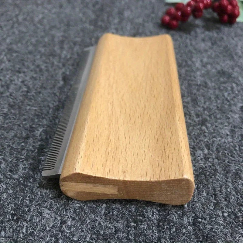 Wooden Horse Shedding & Grooming Scraper