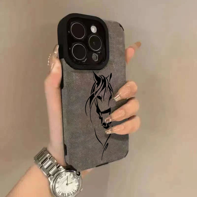 Horse Head Line Art Phone Case