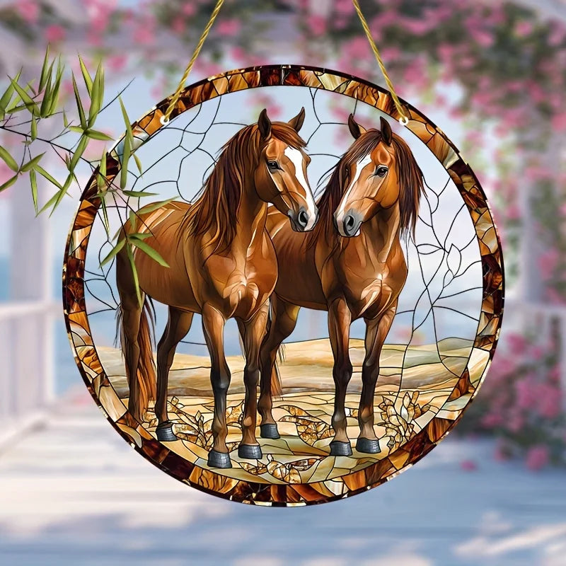 Horse Suncatcher – Colorful Hanging Window Décor