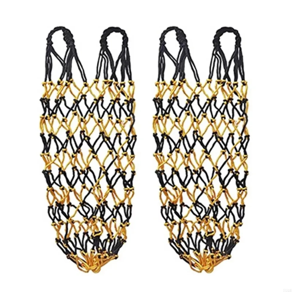 2-Pack Slow Feed Hay Nets – 40” Large Capacity Horse Hay Bags