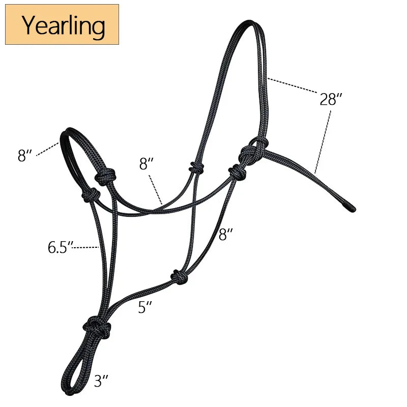 Braided Rope Horse Halter