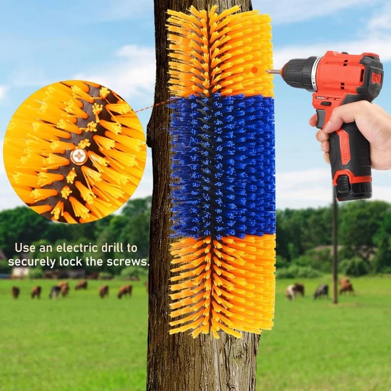 Wall-Mounted Horse Scratching & Grooming Brush