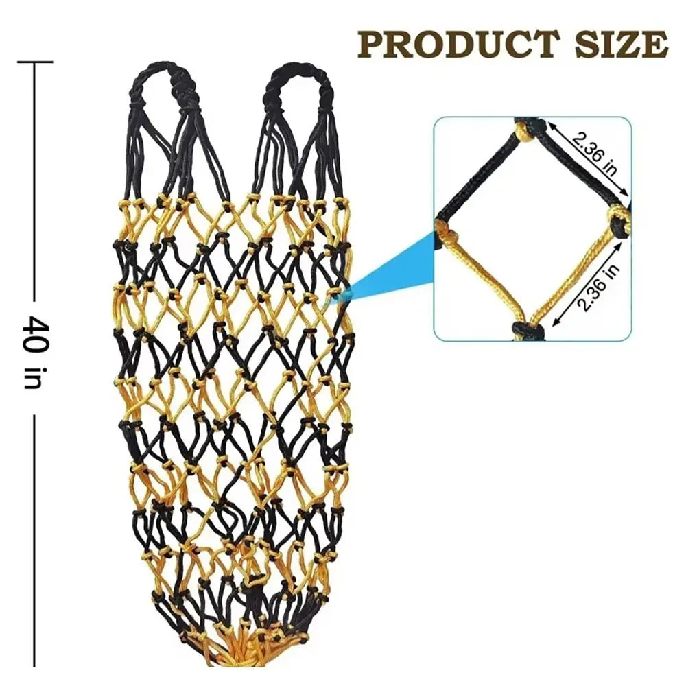 2-Pack Slow Feed Hay Nets – 40” Large Capacity Horse Hay Bags