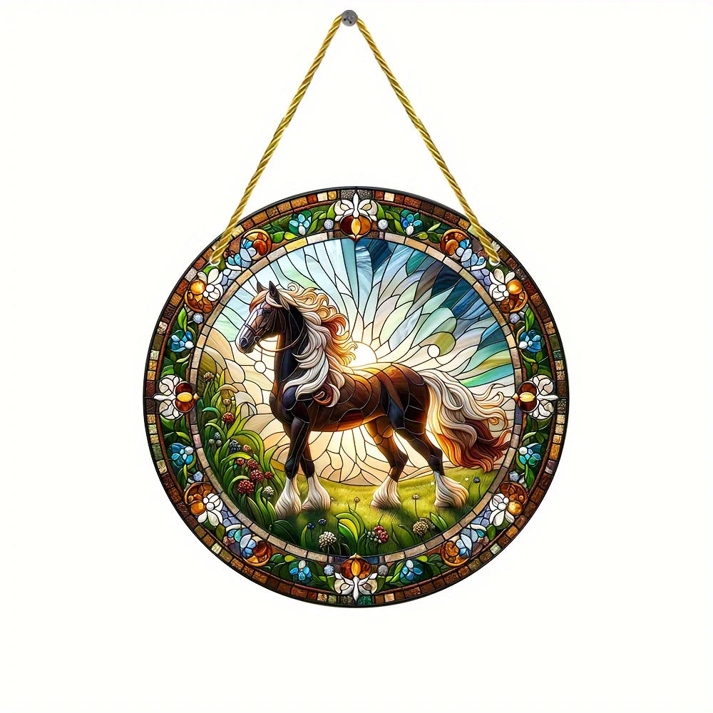 Horse Suncatcher – Colorful Hanging Window Décor