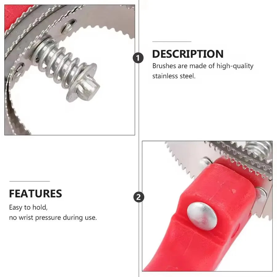 Serrated Curry Comb & Horse Grooming Scraper
