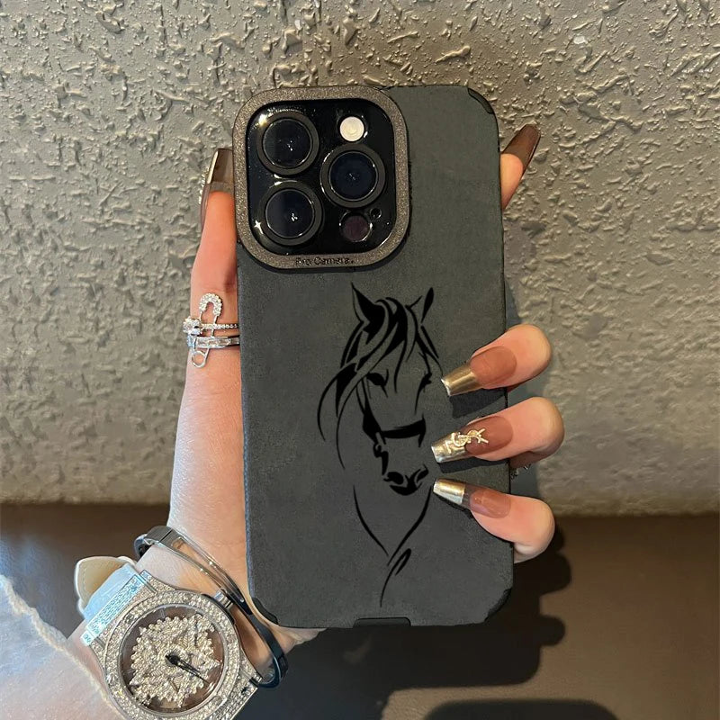 Horse Head Line Art Phone Case