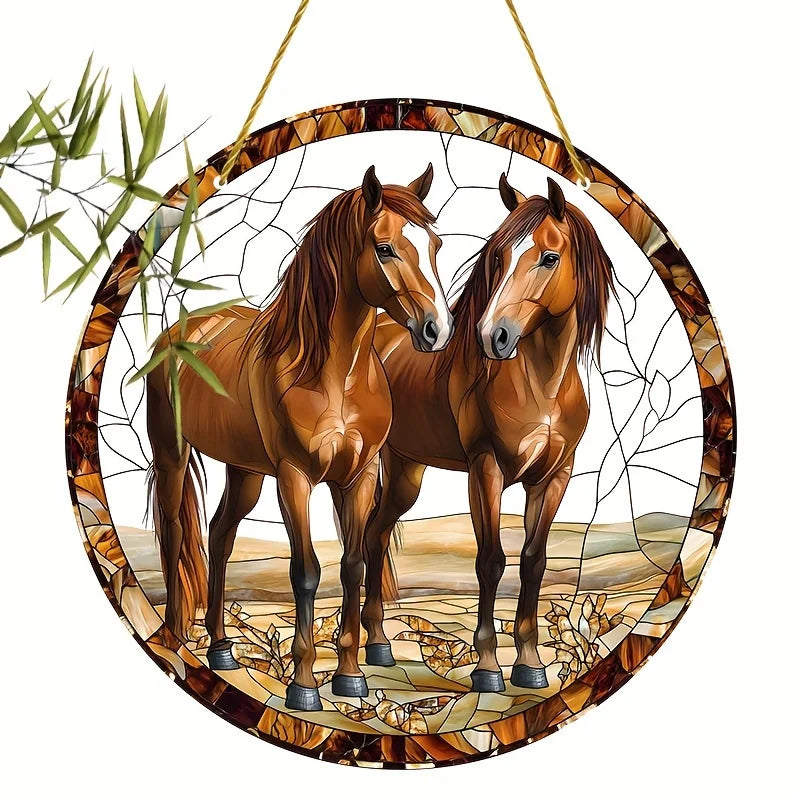 Horse Suncatcher – Colorful Hanging Window Décor