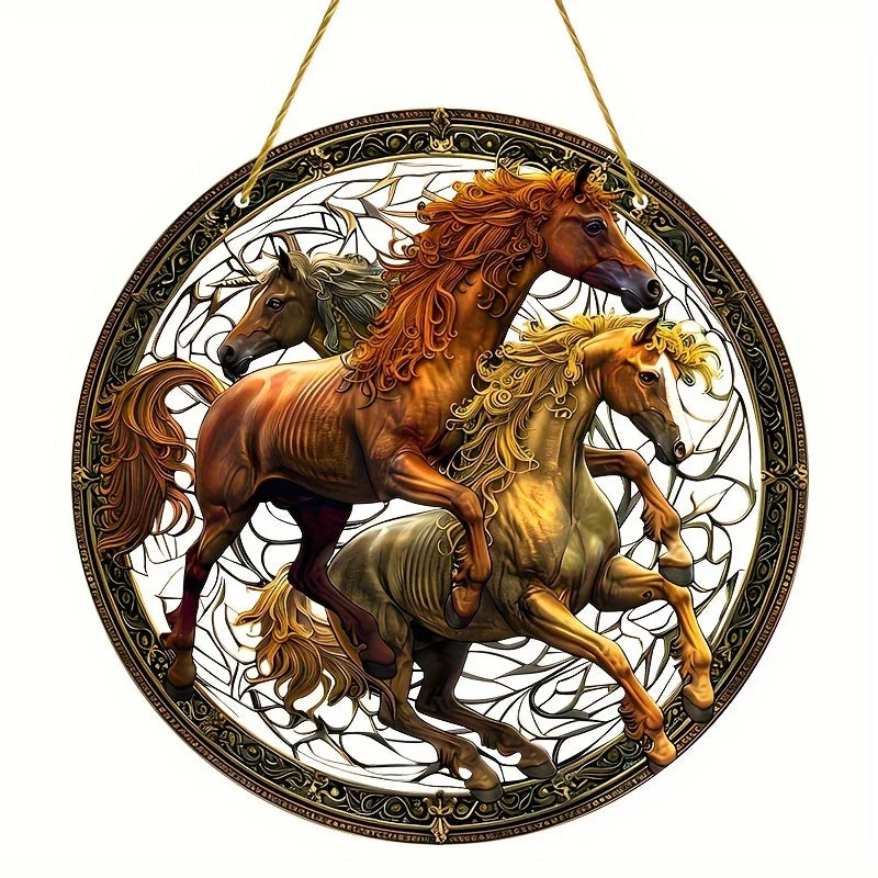 Horse Suncatcher – Colorful Hanging Window Décor
