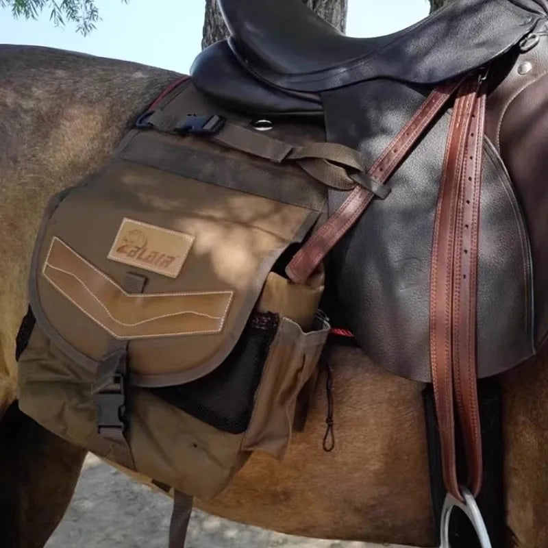 Waterproof Oxford Horse Saddle Bag – Large Capacity