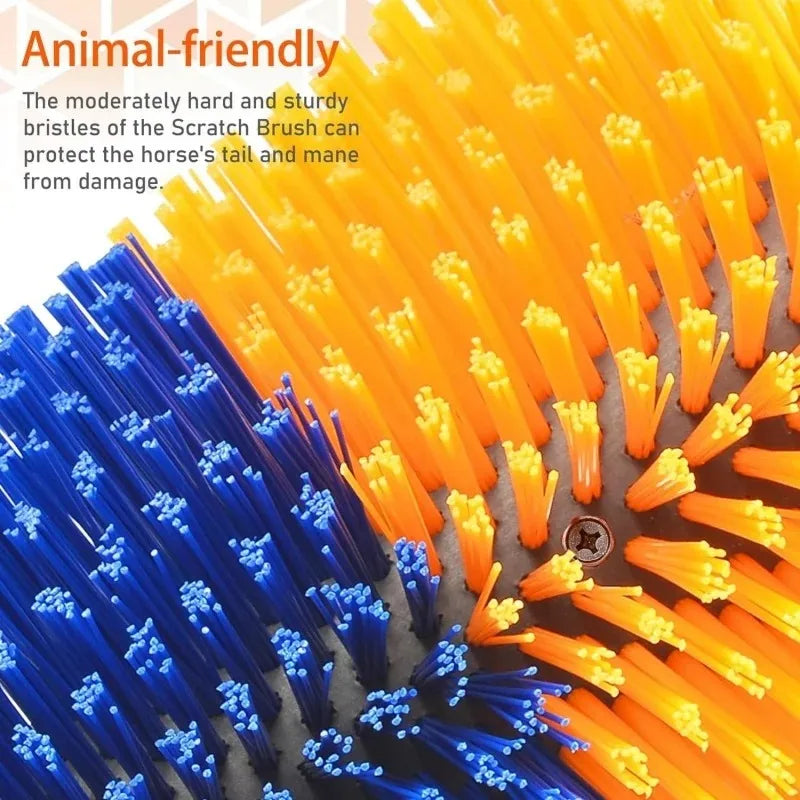 Wall-Mounted Horse Scratching & Grooming Brush