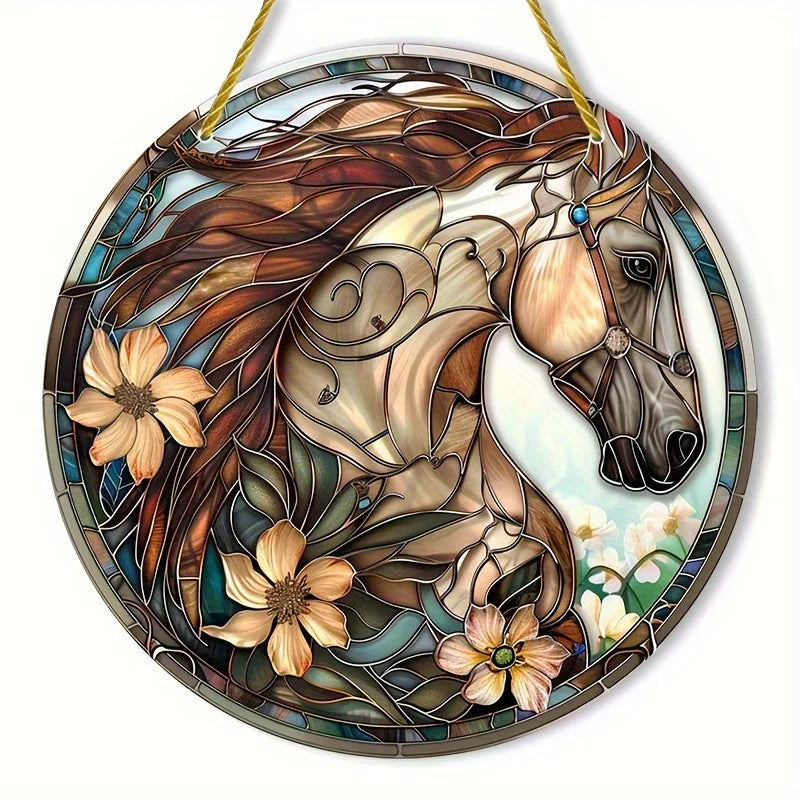 Horse Suncatcher – Colorful Hanging Window Décor
