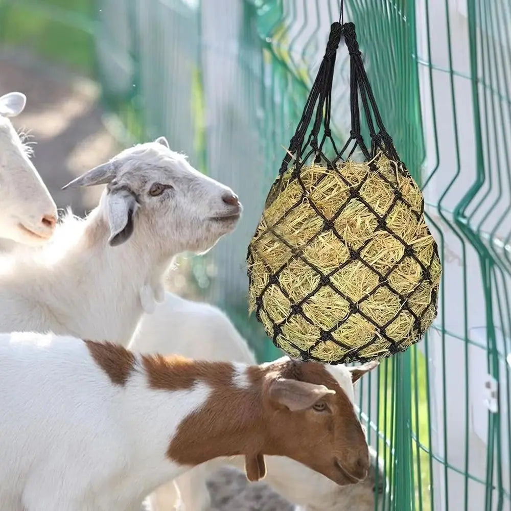 2-Pack Slow Feed Hay Nets – 40” Large Capacity Horse Hay Bags