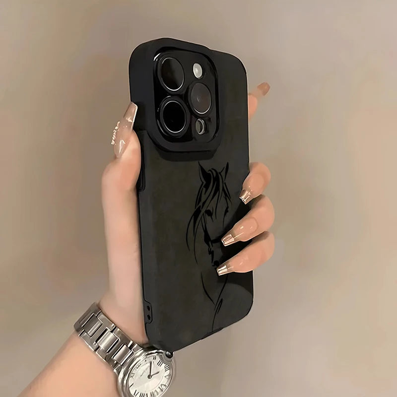Horse Head Line Art Phone Case