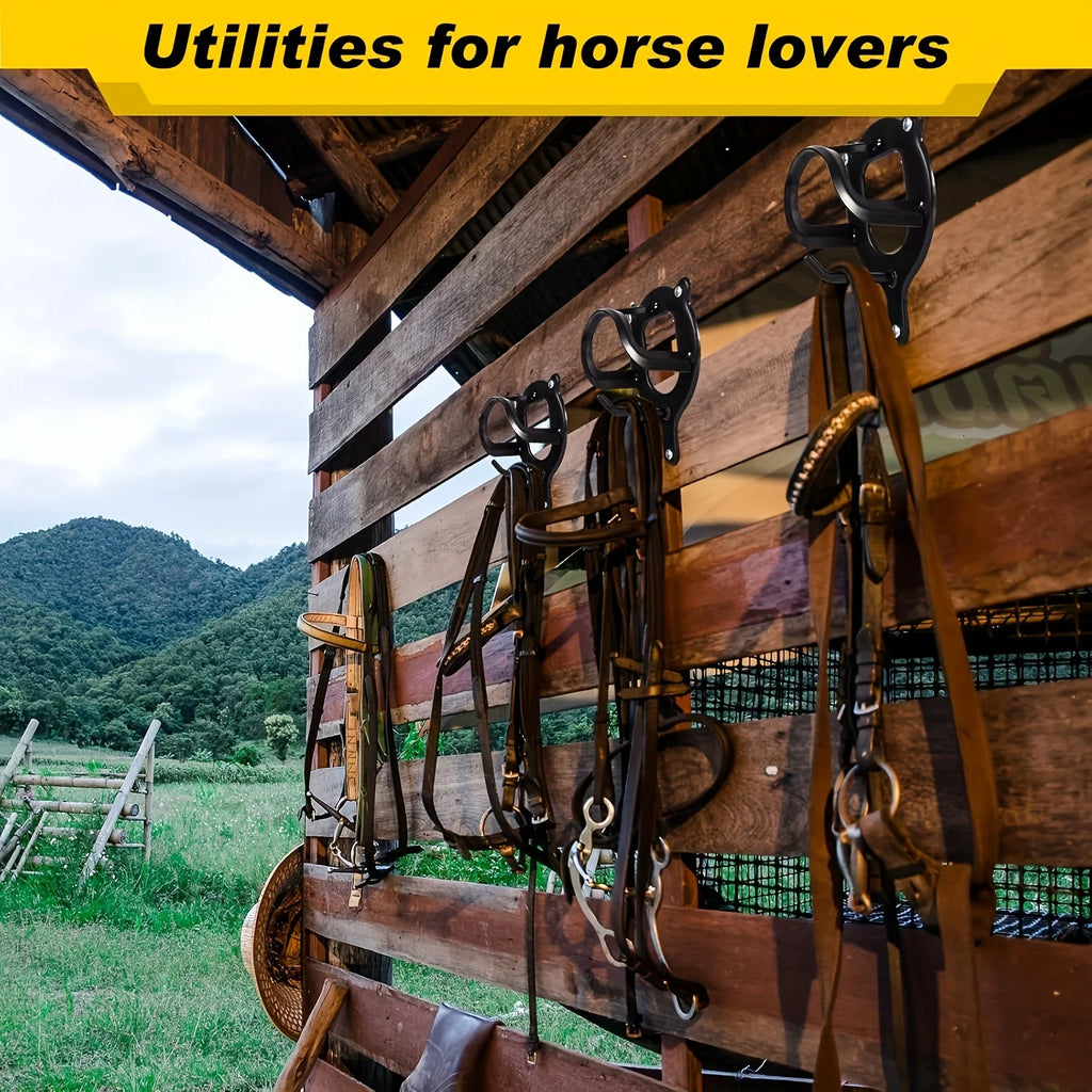 Wall-Mounted Horse Tack Holder – 1, 2 or 3 Pack