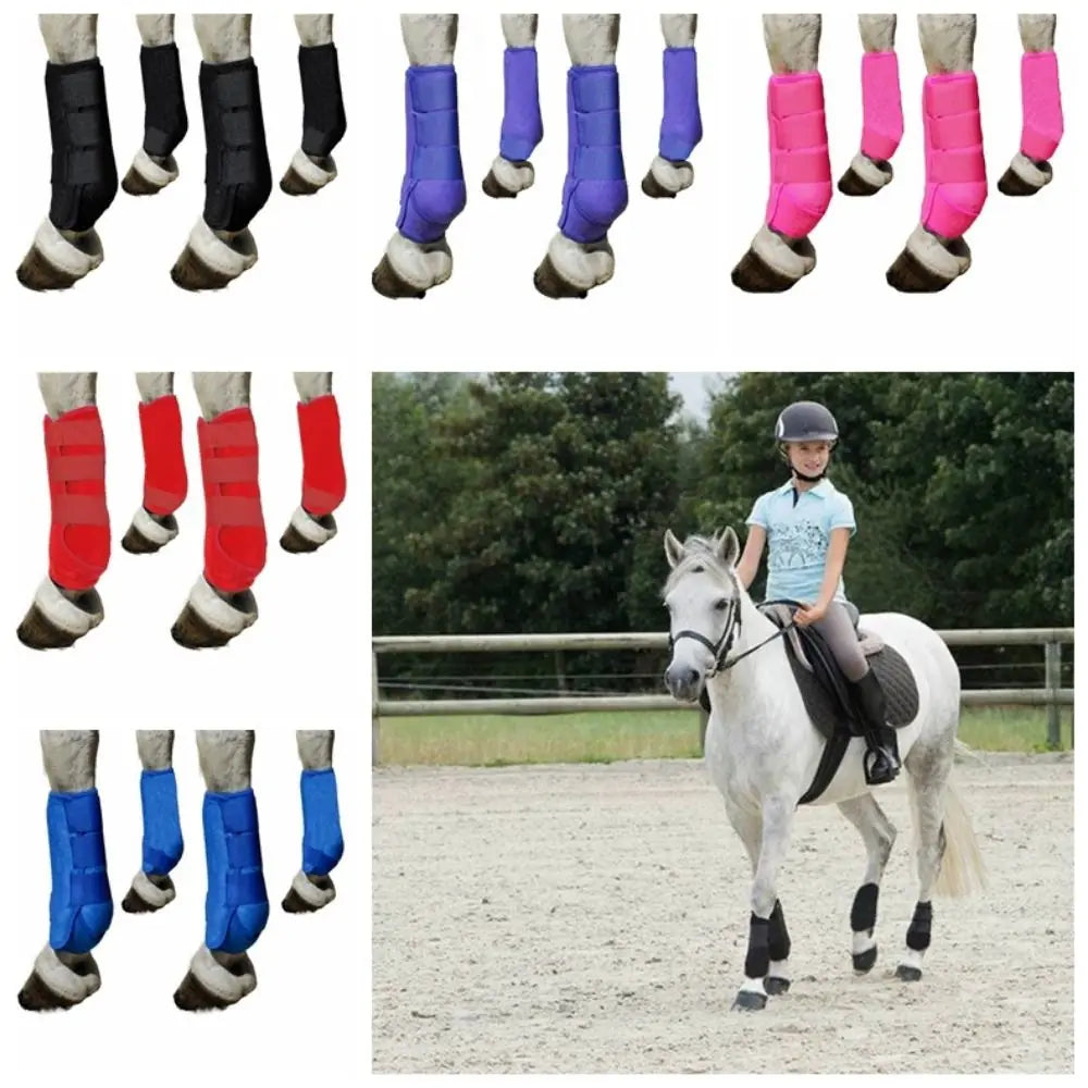 4-Piece Horse Sport Boots – Front & Hind Leg Protection
