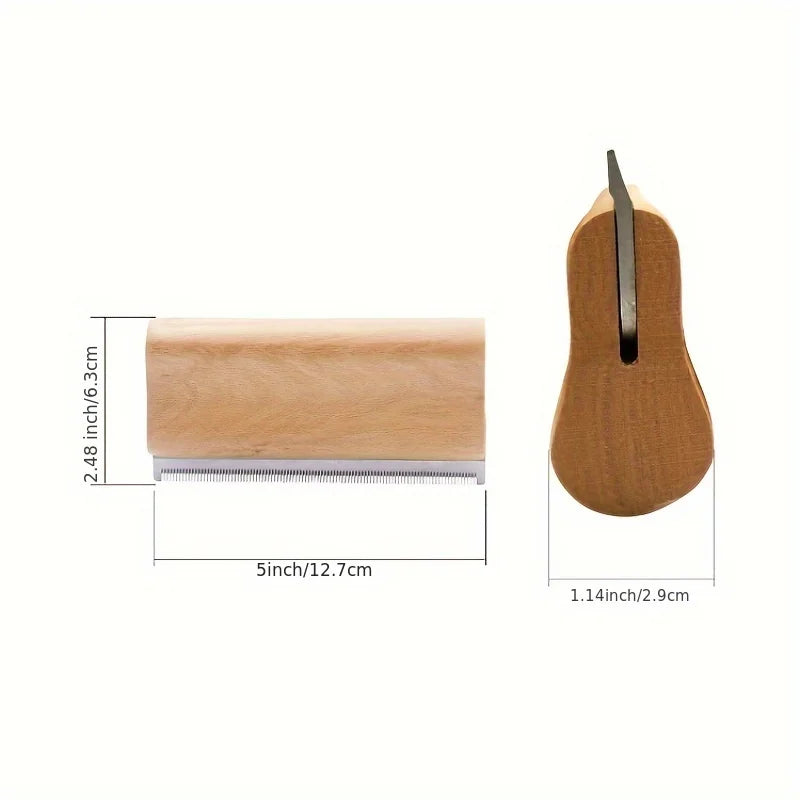 Wooden Horse Shedding & Grooming Scraper