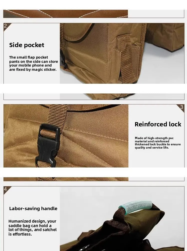 Waterproof Oxford Horse Saddle Bag – Large Capacity