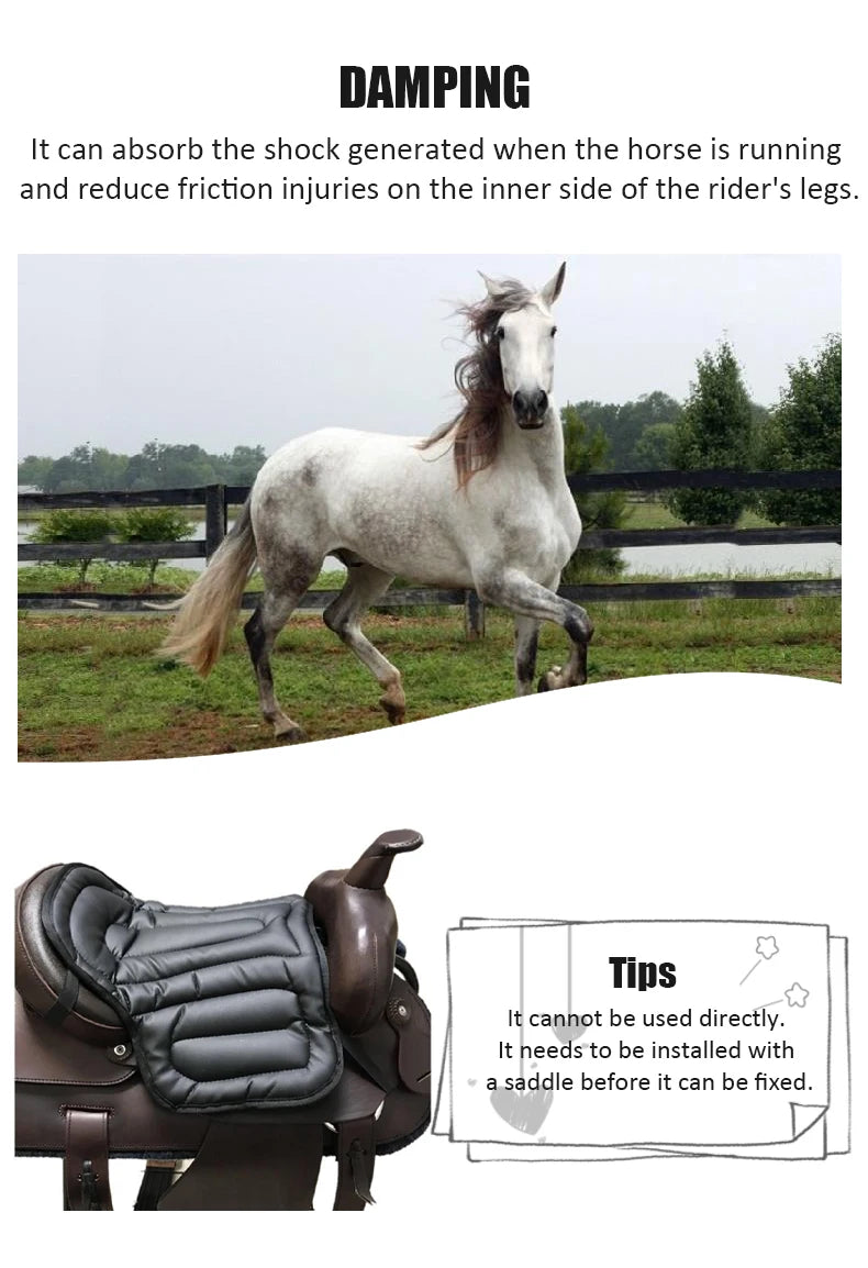 Padded Western Saddle Seat Cushion
