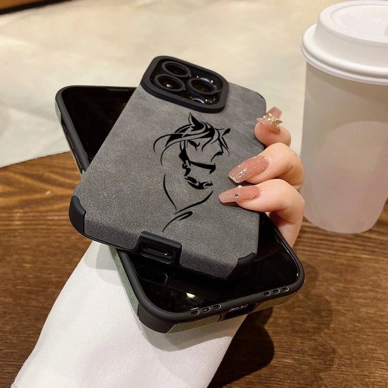 Horse Head Line Art Phone Case
