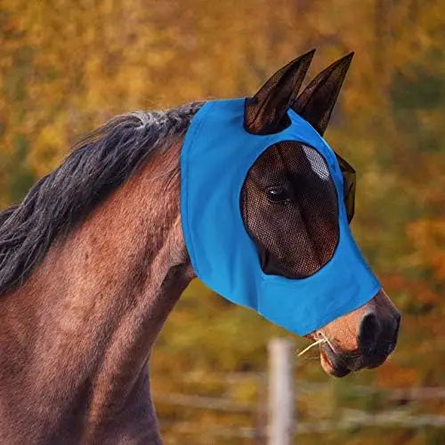 Breathable Lycra Horse Fly Mask with Ears