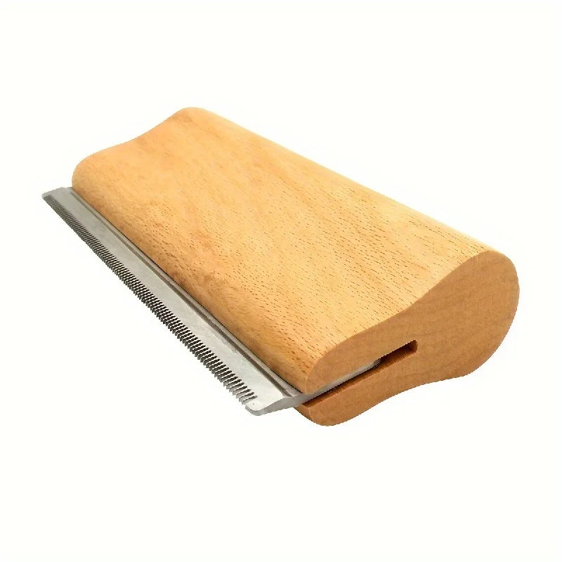 Wooden Horse Shedding & Grooming Scraper