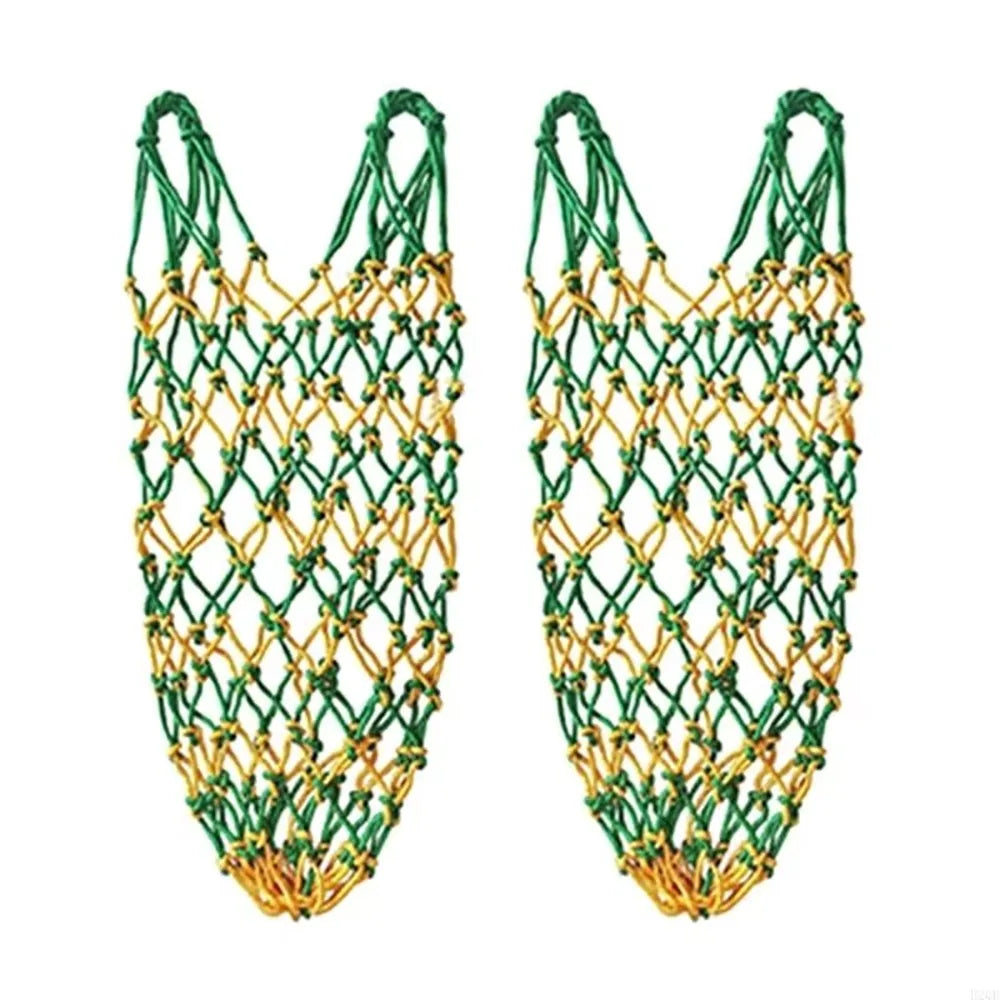2-Pack Slow Feed Hay Nets – 40” Large Capacity Horse Hay Bags